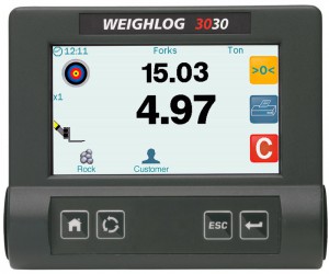 Weighlog 3030 wheel loader skid steer scales